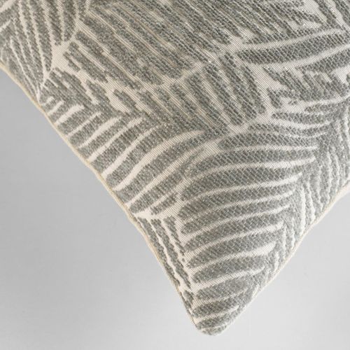 Housse De Coussin Jacquard "vivo" 40x40cm Gris
