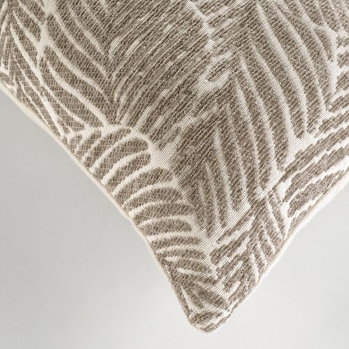 Housse De Coussin Jacquard "vivo" 40x40cm Taupe