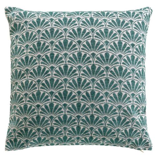 Housse De Coussin Jacquard "echo" 40x40cm Bleu