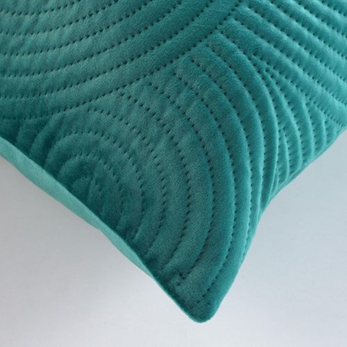 Housse De Coussin En Velours "circles" 40x40cm Bleu