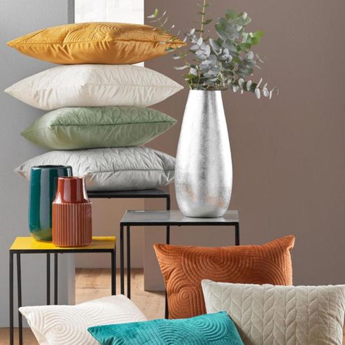 Housse De Coussin En Velours "daisy" 40x40cm Sauge