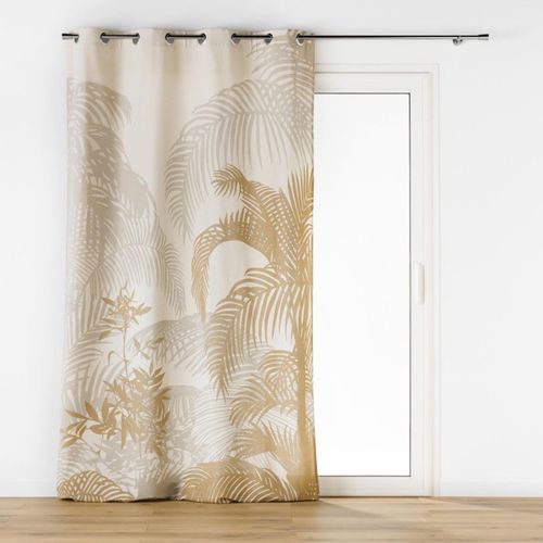 Rideau à Oeillets Imprimé "baobab" 140x260cm Beige