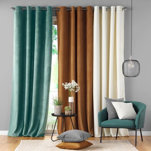 Rideau Velours Côtelé Casual 140x260 Cm Sauge