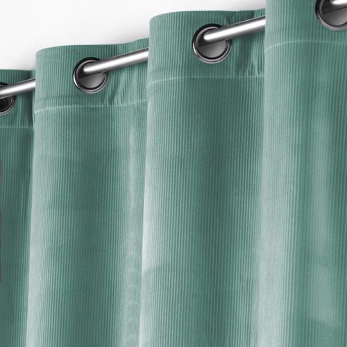 Rideau Velours Côtelé Casual 140x260 Cm Sauge