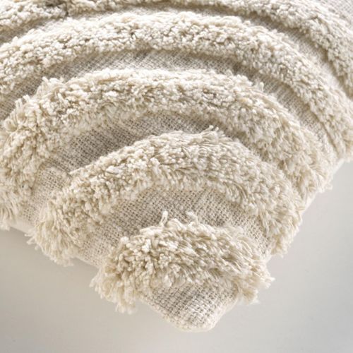 Housse De Coussin Tuftée "silio" 40x40cm Naturel