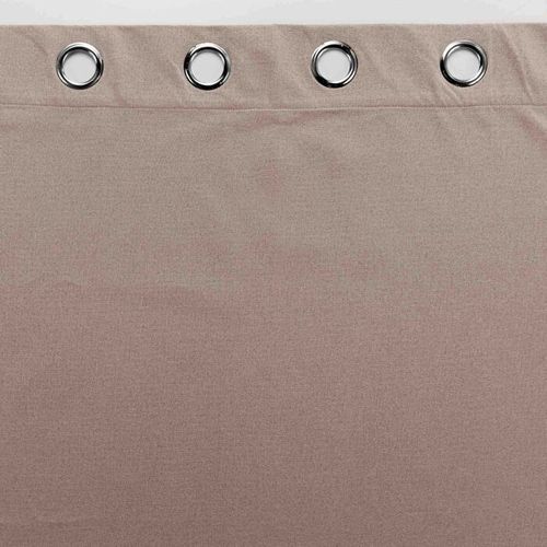 Rideau Occultant à Oeillets "occultiss" 135x180cm Noisette