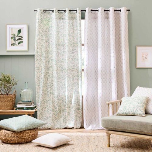 Coussin Déco Imprimé "piana" 60x60cm Naturel