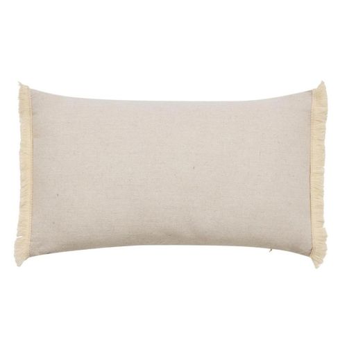 Coussin Déco à Franges "vertis" 30x50cm Beige