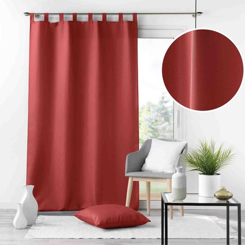 Rideau à Passants 140 X 260 Cm – Polyester Uni – Essentiel Grenade