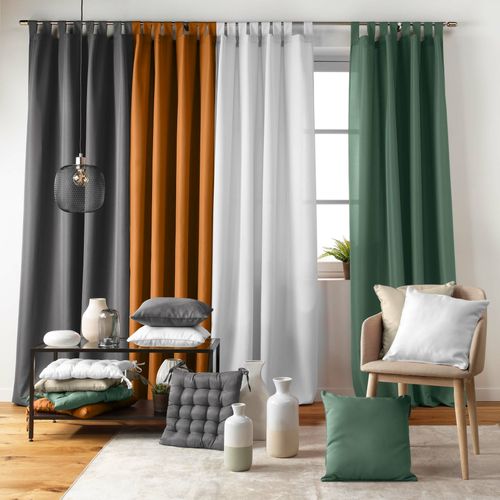 Coussin Déhoussable Compressé 60 X 60 Cm – Polyester Uni Essentiel Cèdre