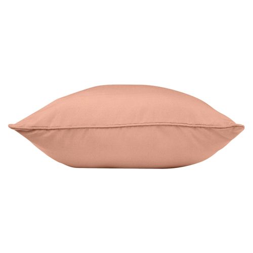 Coussin Déhoussable Compressé 60 X 60 Cm – Polyester Uni Essentiel Blush