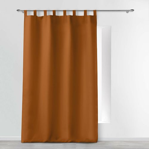 Rideau à Passants 140 X 260 Cm – Polyester Uni – Essentiel Camel