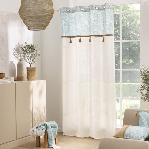 Plaid Imprimé à Franges "hera" 125x150cm Menthe