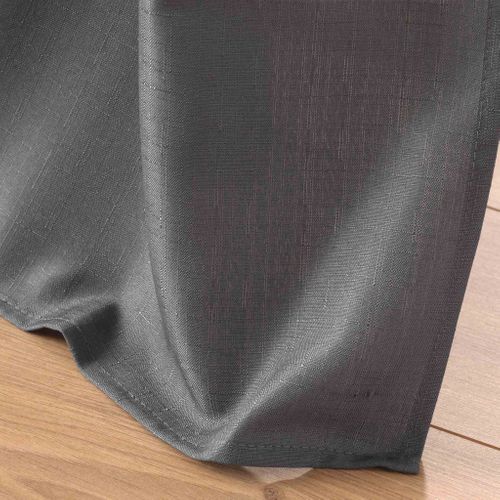 Rideau Tamisant Uni Soline Gris 140x280 Cm