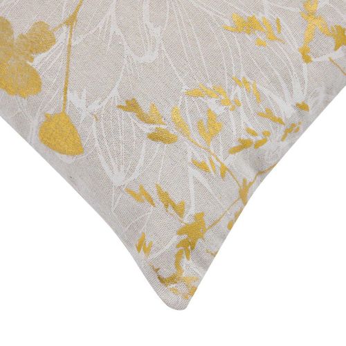 Coussin Déco Imprimé Métallisé "anassia" 45x45cm Beige