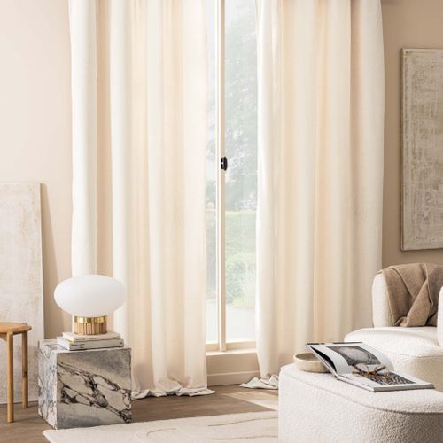 Rideau Obscurcissant Bouclette 140x260 Winona Naturel