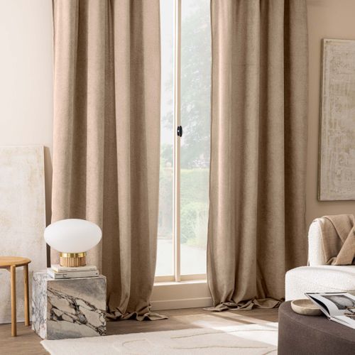 Rideau Obscurcissant Bouclette 140x260 Winona Sable