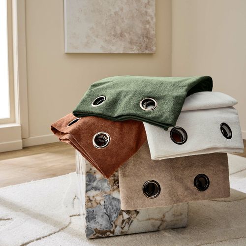 Rideau Obscurcissant Bouclette 140x260 Winona Cèdre