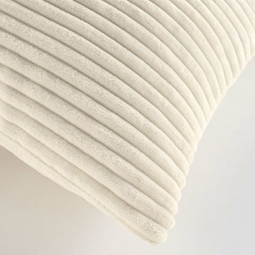 Coussin Déhoussable 45 X 45 Cm – Velours Relief – Nils Naturel