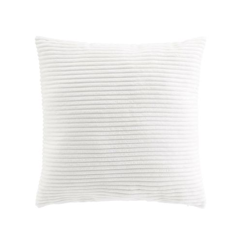 Coussin Déhoussable 45 X 45 Cm – Velours Relief – Nils Blanc