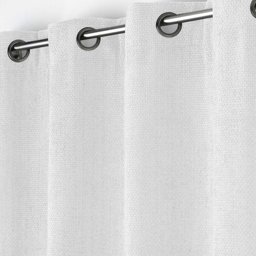 Rideau Obscurcissant Velours 140x260 Leo Blanc