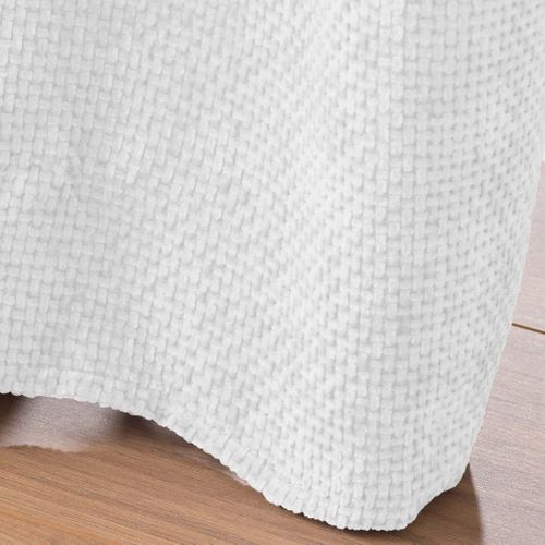 Rideau Obscurcissant Velours 140x260 Leo Blanc