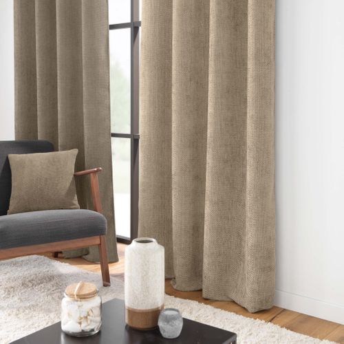 Rideau Obscurcissant Velours 140x260 Leo Sable
