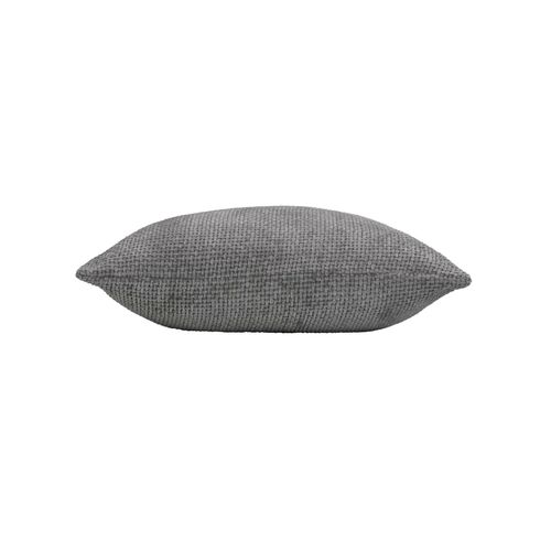 Coussin Déhoussable 45 X 45 Cm – Velours Chenille Leo Anthracite