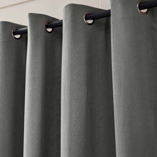Rideau Thermique Velours 140x260 Madison Anthracite