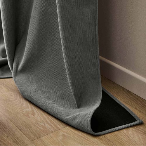 Rideau Thermique Velours 140x260 Madison Anthracite