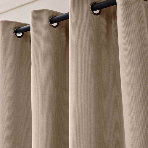 Rideau Thermique Velours 140x260 Madison Noisette