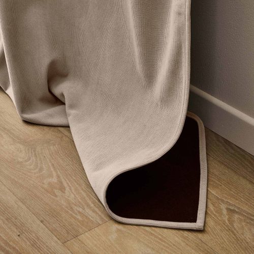 Rideau Thermique Velours 140x260 Madison Noisette