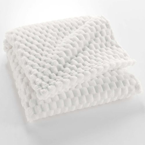 Plaid Polaire Cocooning 125x150 Mini Frosty Naturel