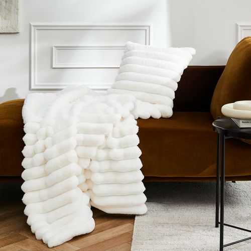 Plaid Fourrure Chaud 125x150 Boudoir Naturel