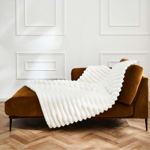 Plaid Fourrure Chaud 125x150 Boudoir Naturel