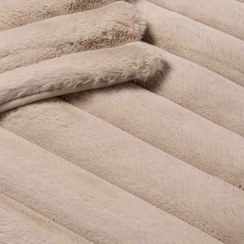Plaid Fourrure Chaud 125x150 Boudoir Sable