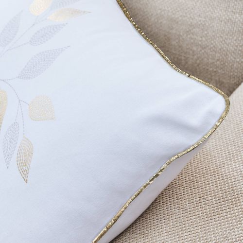 Coussin Déhoussable 40 X 60 Cm – Coton/polyester – Imprimé Métallisé Duchesse