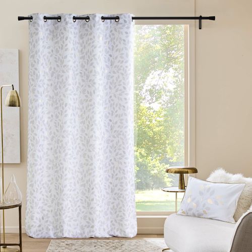 Rideau à Oeillets 140 X 260 Cm Polyester Imprimé Métallisé – Duchesse