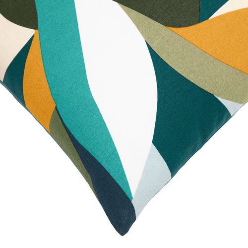 Coussin Déhoussable – 50 X 50 Cm – Polycoton – Imprimé Swan –