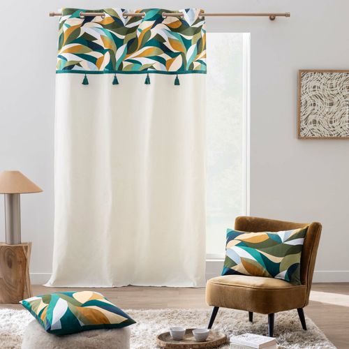 Coussin Déhoussable – 50 X 50 Cm – Polycoton – Imprimé Swan –