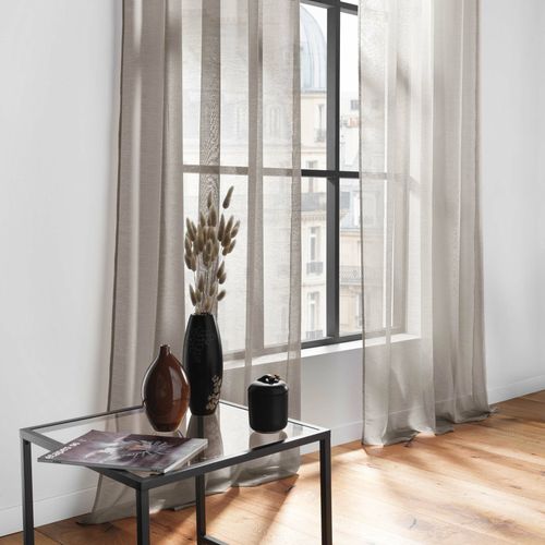 Rideau Voilage "lisséa" 140x240cm Taupe