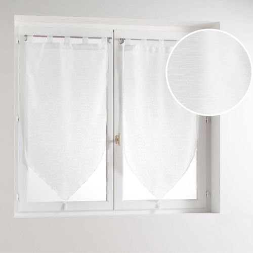 Paire De Voilages "lisséa" 45x90cm Blanc