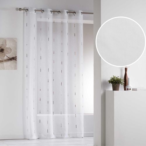 Rideau Voilage "chenilla" 140x260cm Naturel