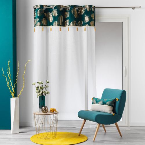 Rideau Voilage à Oeillets "sabaly" 140x240cm Or