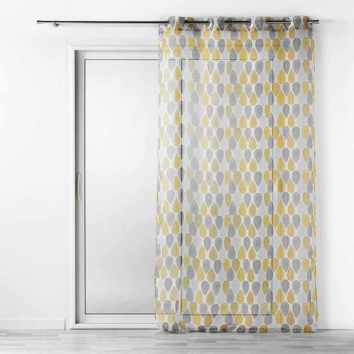 Rideau Voilage "palpito" 140x240cm Jaune et Blanc