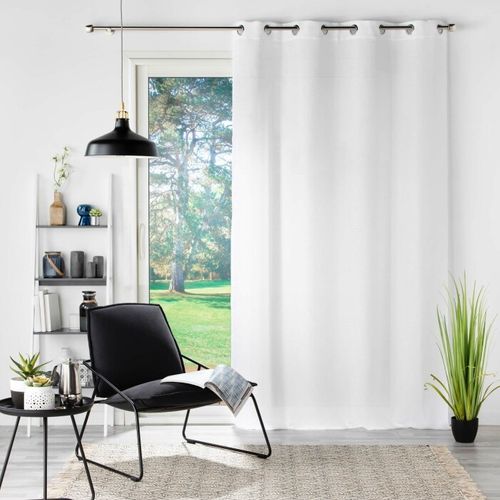 Rideau Voilage à Oeillets "soane" 140x180cm Blanc