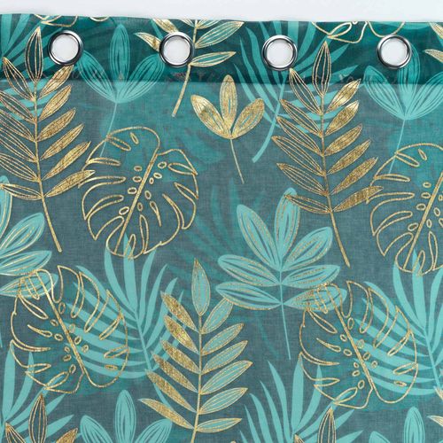 Rideau Voilage à Oeillets "ornella" 140x240cm Émeraude