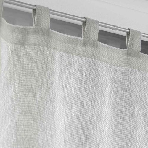 Paire Droite Passants 2 X 60 X 160 Cm Polycoton Selena Gris