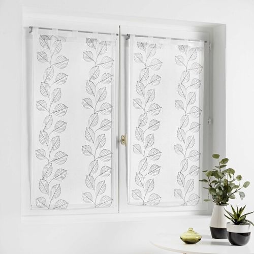 Paire De Voilages "edenia" 60x160cm Gris