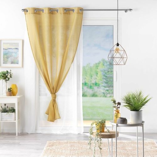 Voilage Double Au Style Coloré - 140x240 Cm - Jaune
